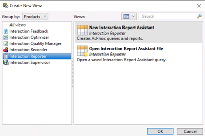 Create New View dialog box Create New View dialog box