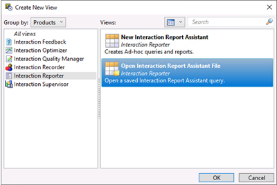 Create New View dialog box Create New View dialog box