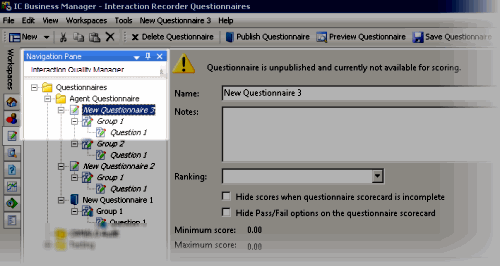 Assign ranking questionnaire