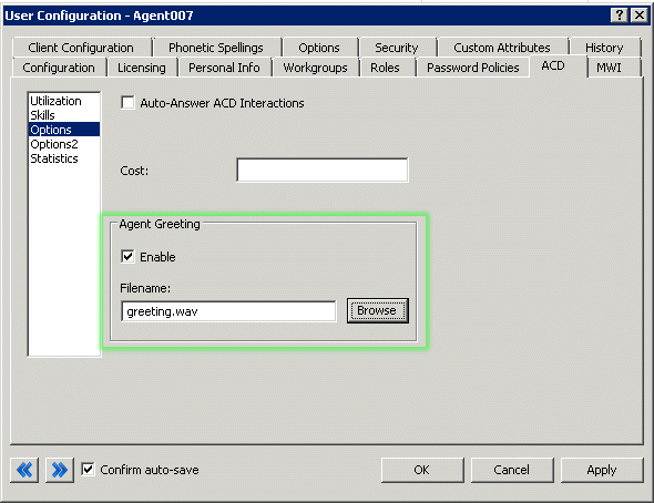 Interaction Dialer Manager Help - Agent Management