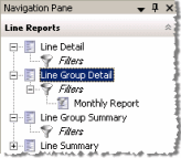 Filters in Navigation Pane