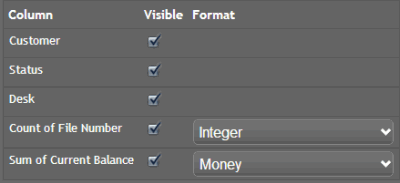 Grid gadget columns