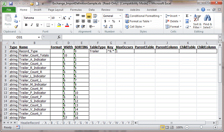Excel Sample File