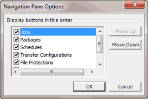 Navigation Pane Options dialog box