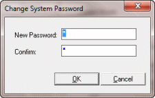 Change System Password dialog box