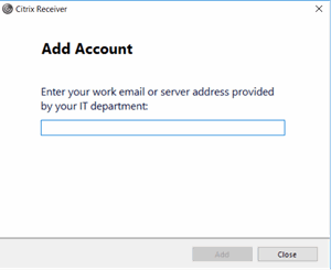 Add Account dialog box Add Account dialog box