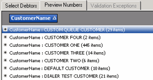Preview Numbers tab - grouping