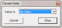 Date Condition - No Value Date Condition - No Value