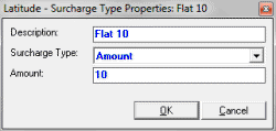 Latitude Help - Surcharge Type Codes