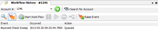 WorkFlow History tab - event raised