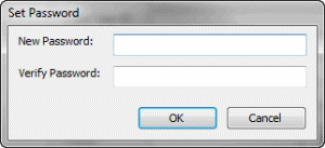 Set Password dialog box