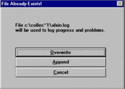 File Already Exists dialog box