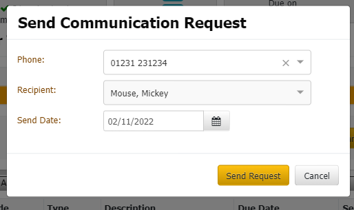 Send Date Latitude Help - Send SMS to an Account