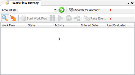 WorkFlow History tab WorkFlow History tab