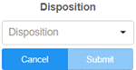 Disposition dialog box Disposition dialog box
