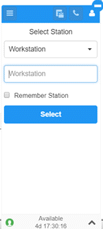 Select Station dialog box Select Station dialog box