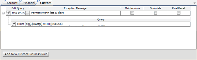 Exception message Exception message