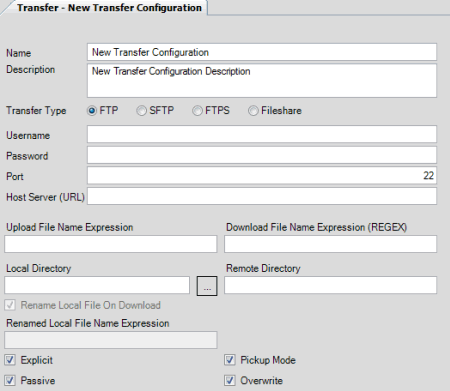 Transfer tab