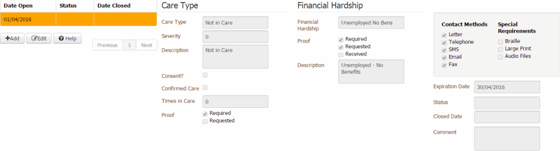 Care and Financial Hardship panel