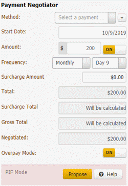 Overpayment arrangement