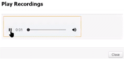 Play Recordings dialog box