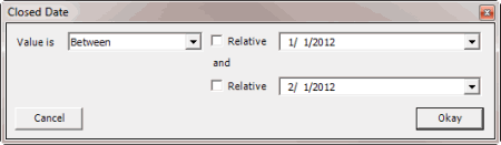 Latitude WorkFlow Designer Help - Query Condition Types