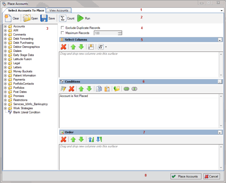 Query window example