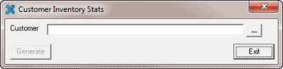 Customer Inventory Stats dialog box