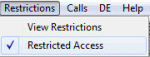 Restricted Access option