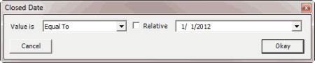 Latitude WorkFlow Designer Help - Query Condition Types