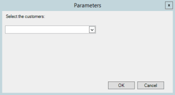 Parameters dialog box
