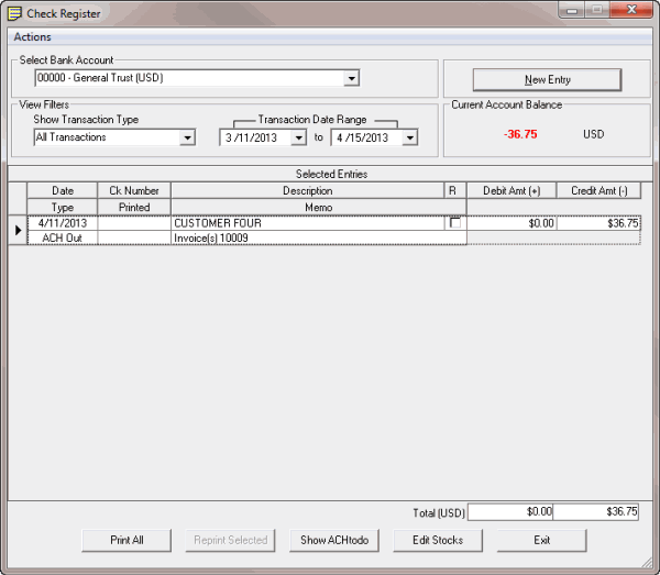 latitude-invoices-help-delete-a-transaction-from-the-check-register