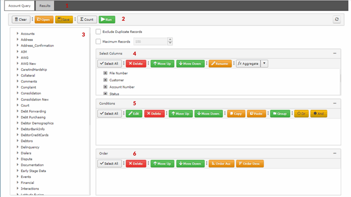 Account Analysis page