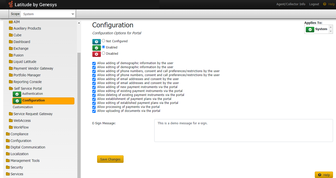 Latitude Help - Configuration