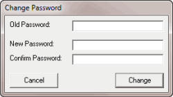 Change Password dialog box