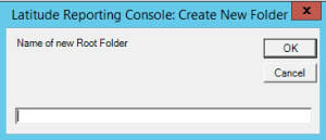 Create New Folder dialog box Create New Folder dialog box