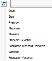 Aggregate functions list