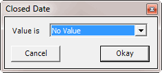 Date Condition - No Value