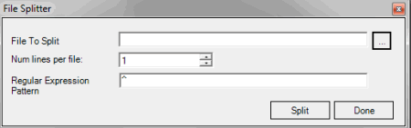 File Splitter dialog box