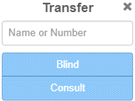 Transfer dialog box