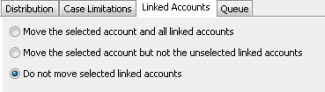 Desk Mover window - Linked Accounts tab