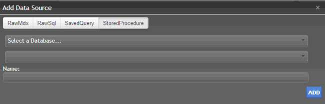 Add Data Source dialog box - Stored Procedure