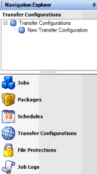Transfer Configurations panel