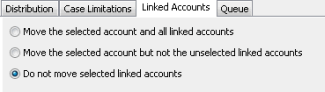 Desk Mover window - Linked Accounts tab Desk Mover window - Linked Accounts tab