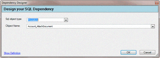 Dependency Designer dialog box