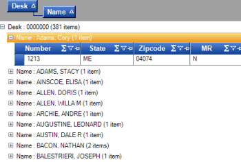 Query results tab - expanded