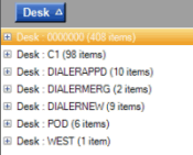 Query results tab - single group