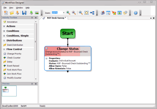 Modify work flow Modify work flow