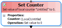 Set Counter activity Set Counter activity