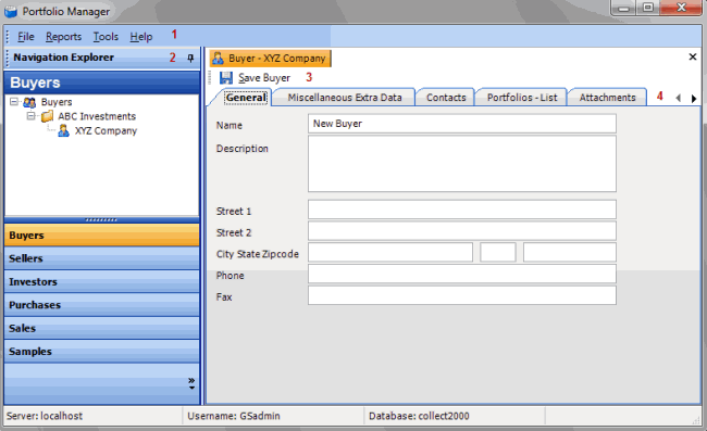 Portfolio Manager window